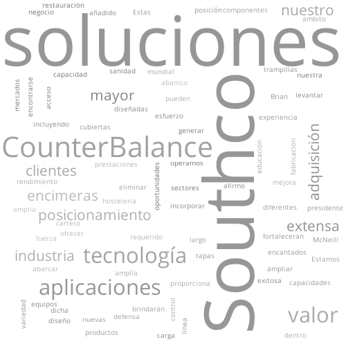 SOUTHCO ADQUIERE COUNTERBALANCE CORPORATION Fabricación